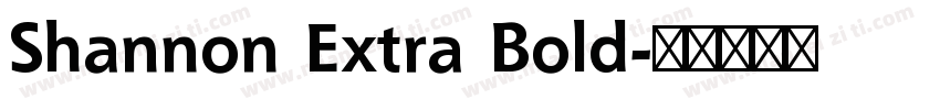 Shannon Extra Bold字体转换